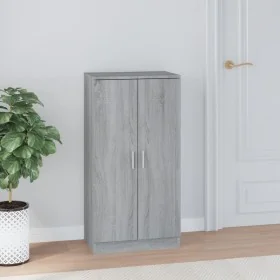 Mueble zapatero madera contrachapada gris Sonoma 55x35x108 cm by , Shoe racks and shoe organizers - Ref: Foro24-342669, Price...