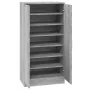 Mueble zapatero madera contrachapada gris Sonoma 55x35x108 cm by , Shoe racks and shoe organizers - Ref: Foro24-342669, Price...