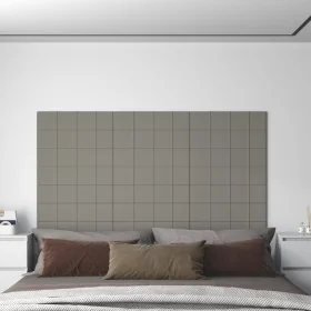 Paneles de pared 12 uds terciopelo gris claro 60x15 cm 1,08 m² von , Wandverkleidung - Ref: Foro24-344063, Preis: 39,01 €, Ra...