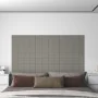 Paneles de pared 12 uds terciopelo gris claro 60x15 cm 1,08 m² by , Wall covering - Ref: Foro24-344063, Price: 39,00 €, Disco...