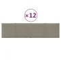 Paneles de pared 12 uds terciopelo gris claro 60x15 cm 1,08 m² by , Wall covering - Ref: Foro24-344063, Price: 39,00 €, Disco...