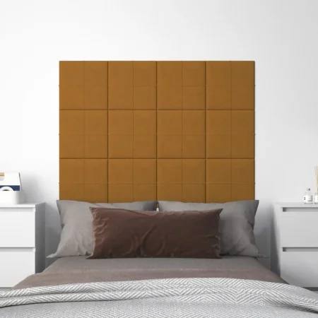 Paneles de pared 12 uds terciopelo marrón 30x30 cm 1,08 m² von , Wandverkleidung - Ref: Foro24-344049, Preis: 35,88 €, Rabatt: %