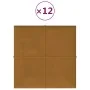 Paneles de pared 12 uds terciopelo marrón 30x30 cm 1,08 m² von , Wandverkleidung - Ref: Foro24-344049, Preis: 35,88 €, Rabatt: %