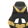 Silla gaming giratoria reposapiés cuero sintético negro dorado by , Gaming chairs - Ref: Foro24-349557, Price: 113,69 €, Disc...