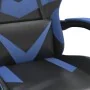 Silla gaming giratoria y reposapiés cuero sintético negro azul by , Gaming chairs - Ref: Foro24-349555, Price: 118,83 €, Disc...