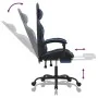 Silla gaming giratoria y reposapiés cuero sintético negro azul by , Gaming chairs - Ref: Foro24-349555, Price: 118,83 €, Disc...