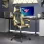 Silla gaming giratoria cuero sintético negro y dorado de , Sillones para videojuegos - Ref: Foro24-349569, Precio: 102,23 €, ...