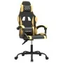 Silla gaming giratoria cuero sintético negro y dorado de , Sillones para videojuegos - Ref: Foro24-349569, Precio: 102,23 €, ...