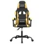 Silla gaming giratoria cuero sintético negro y dorado de , Sillones para videojuegos - Ref: Foro24-349569, Precio: 102,23 €, ...