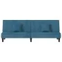 Sofá cama de terciopelo azul by , Sofas - Ref: Foro24-351906, Price: 245,63 €, Discount: %