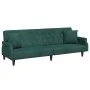 Sofá cama con reposabrazos terciopelo verde oscuro by , Sofas - Ref: Foro24-351946, Price: 319,61 €, Discount: %