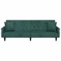 Sofá cama con reposabrazos terciopelo verde oscuro by , Sofas - Ref: Foro24-351946, Price: 319,61 €, Discount: %