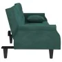 Sofá cama con reposabrazos terciopelo verde oscuro by , Sofas - Ref: Foro24-351946, Price: 319,61 €, Discount: %