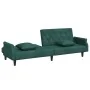 Sofá cama con reposabrazos terciopelo verde oscuro by , Sofas - Ref: Foro24-351946, Price: 319,61 €, Discount: %