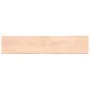 Estante de pared madera maciza roble sin tratar 200x40x(2-6) cm de , Estantes y estanterías - Ref: Foro24-363607, Precio: 116...