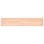 Estante de pared madera maciza roble sin tratar 200x40x(2-6) cm de , Estantes y estanterías - Ref: Foro24-363607, Precio: 116...