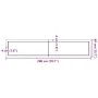 Estante de pared madera maciza roble sin tratar 200x40x(2-6) cm de , Estantes y estanterías - Ref: Foro24-363607, Precio: 116...