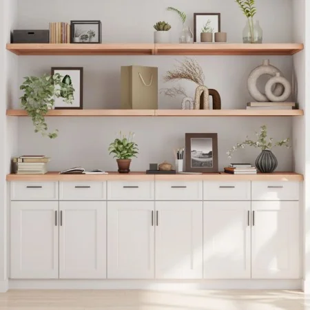 Estante de pared madera maciza roble sin tratar 220x60x(2-4) cm by , Shelves and shelves - Ref: Foro24-363618, Price: 144,99 ...