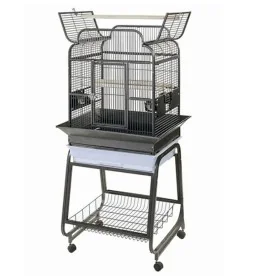 Strong Jaula para loros Villa Gaia gris Silverstone 56x43x160 cm by , Feet and bird cages - Ref: Foro24-413756, Price: 293,34...