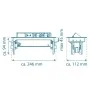 SCHÜTTE Enchufe de forma integrada de dos vías E2 negro by , wall sockets - Ref: Foro24-438731, Price: 82,91 €, Discount: %