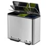 EKO Cubo de pedal EcoCasa 3x15 L plateado mate von , Abfallbehälter - Ref: Foro24-440011, Preis: 133,85 €, Rabatt: %