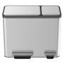 EKO Cubo de pedal EcoCasa 3x15 L plateado mate von , Abfallbehälter - Ref: Foro24-440011, Preis: 133,85 €, Rabatt: %