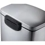 EKO Cubo de pedal Della 50 L plateado mate by , Waste containers - Ref: Foro24-440024, Price: 160,95 €, Discount: %