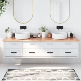 Encimera baño madera maciza tratada marrón claro 200x50x(2-4)cm von , Arbeitsplatten - Ref: Foro24-3156173, Preis: 133,06 €, ...