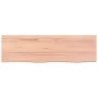 Encimera baño madera maciza tratada marrón claro 100x30x(2-6)cm by , Countertops - Ref: Foro24-3156127, Price: 62,16 €, Disco...