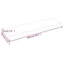 Encimera baño madera maciza tratada marrón claro 100x30x(2-6)cm by , Countertops - Ref: Foro24-3156127, Price: 62,16 €, Disco...