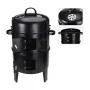 ProGarden Barbacoa de carbón con chimenea y 2 parrillas negro by , Barbecues - Ref: Foro24-445901, Price: 82,81 €, Discount: %