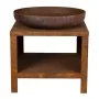 Esschert Design Brasero con almacenaje para leña color oxidado 62 cm by , Chimneys - Ref: Foro24-444907, Price: 374,29 €, Dis...