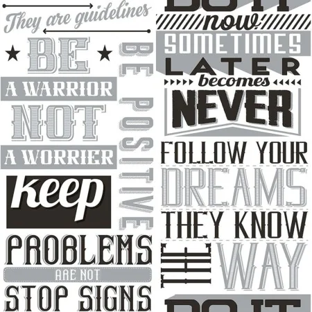 Noordwand Papel pintado Friends&Coffee Words and Letters negro blanco by , Painted paper - Ref: Foro24-444837, Price: 29,77 €...