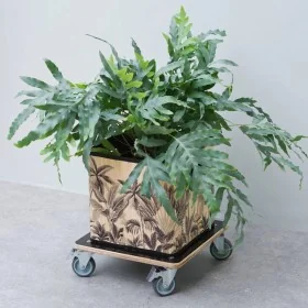 Nature Soporte con ruedas para plantas cuadrado madera negro 38x38 cm von , Topfständer - Ref: Foro24-446407, Preis: 45,41 €,...