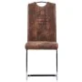 Juego de comedor 9 piezas piel de ante artificial marrón von , Möbelsets für Küchen und Esszimmer - Ref: Foro24-3053174, Prei...