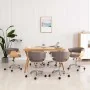 Sillas de comedor giratorias 6 unidades tela color gris taupe de , Sillas de comedor - Ref: Foro24-3054889, Precio: 979,60 €,...