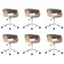 Sillas de comedor giratorias 6 unidades tela color gris taupe de , Sillas de comedor - Ref: Foro24-3054889, Precio: 979,60 €,...