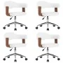 Sillas de comedor giratorias 4 uds madera curvada cuero blanco von , Essstühle - Ref: Foro24-3054894, Preis: 566,72 €, Rabatt: %
