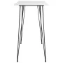 Mesa alta y taburetes de bar 7 piezas blanco y negro by , Furniture sets for kitchens and dining rooms - Ref: Foro24-3057420,...