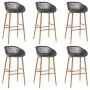 Mesa alta y taburetes de bar 7 piezas blanco y gris von , Möbelsets für Küchen und Esszimmer - Ref: Foro24-3057422, Preis: 52...