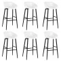 Mesa alta y taburetes de bar 7 piezas negro y blanco by , Furniture sets for kitchens and dining rooms - Ref: Foro24-3057474,...