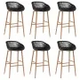 Mesa alta y taburetes de bar 7 piezas blanco y negro by , Furniture sets for kitchens and dining rooms - Ref: Foro24-3057448,...