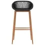 Mesa alta y taburetes de bar 7 piezas blanco y negro by , Furniture sets for kitchens and dining rooms - Ref: Foro24-3057448,...