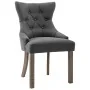 Sillas de comedor 6 unidades tela gris by , dining chairs - Ref: Foro24-3058306, Price: 919,88 €, Discount: %