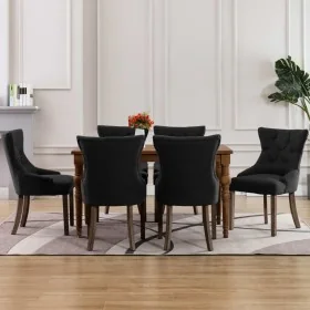 Sillas de comedor 6 unidades tela negras von , Essstühle - Ref: Foro24-3058304, Preis: 977,53 €, Rabatt: %