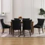 Sillas de comedor 6 unidades tela negras de , Sillas de comedor - Ref: Foro24-3058304, Precio: 976,69 €, Descuento: %