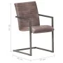 Sillas voladizas de comedor 6 unidades cuero auténtico marrón von , Essstühle - Ref: Foro24-3059806, Preis: 882,66 €, Rabatt: %