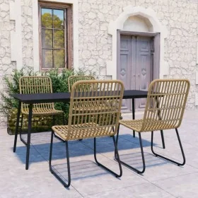 Juego de comedor para jardín 5 piezas ratán sintético y vidrio by , Garden sets - Ref: Foro24-3060233, Price: 632,04 €, Disco...
