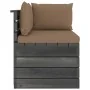 Sofá de palets de jardín 2 plazas y cojines madera maciza pino by , Garden sets - Ref: Foro24-3061739, Price: 258,99 €, Disco...