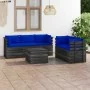 Muebles de palets de jardín 6 piezas cojines madera maciza pino von , Gartensets - Ref: Foro24-3061897, Preis: 581,66 €, Raba...